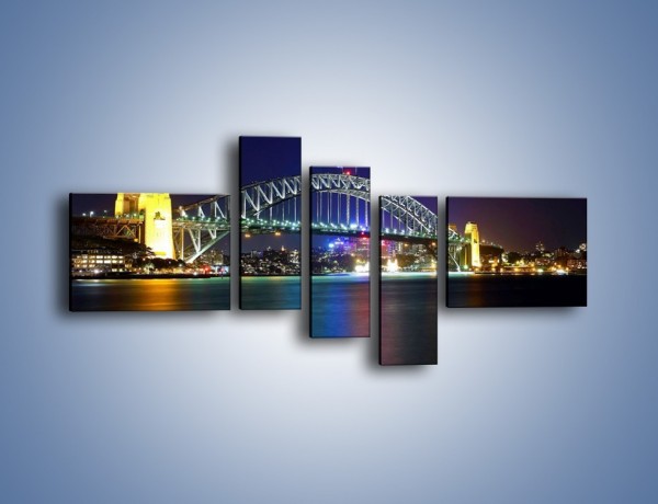 Obraz na płótnie – Sydney Harbour Bridge – pięcioczęściowy AM629W5