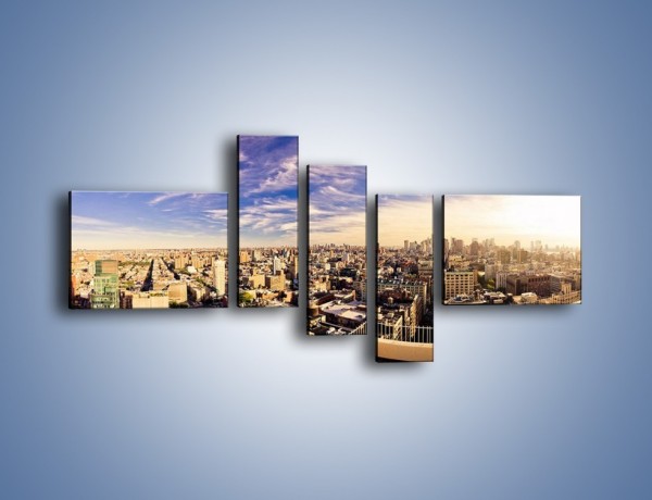 Obraz na płótnie – Panorama Nowego Jorku – pięcioczęściowy AM650W5