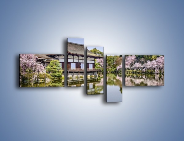 Obraz na płótnie – Świątynia Heian Shrine w Kyoto – pięcioczęściowy AM677W5