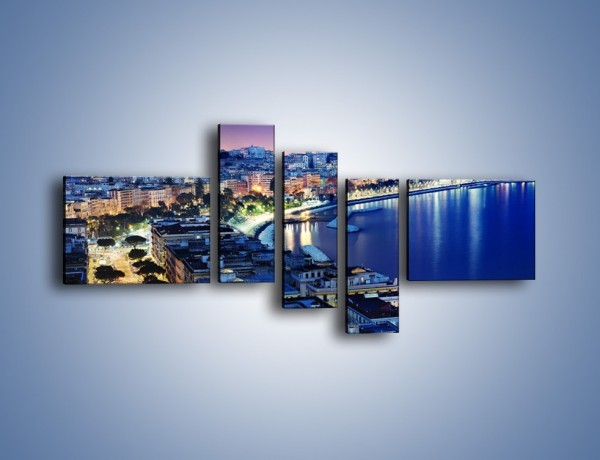 Obraz na płótnie – Panorama Naples na Florydzie – pięcioczęściowy AM736W5