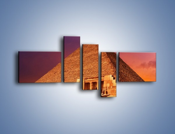 Obraz na płótnie – Piramida w Egipcie – pięcioczęściowy AM812W5