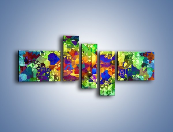 Obraz na płótnie – Mozaika w kolorze – pięcioczęściowy GR373W5