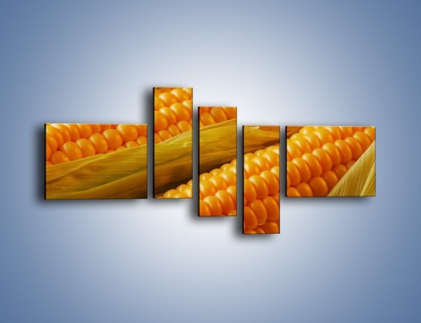Obraz na płótnie – Kolby dojrzałych kukurydz – pięcioczęściowy JN046W5