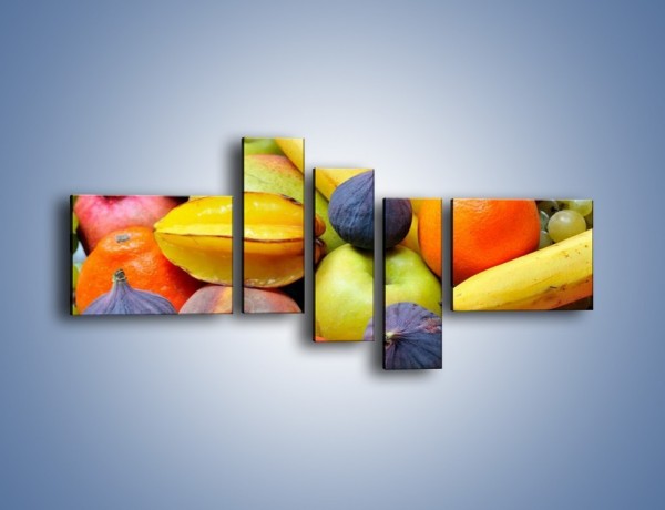 Obraz na płótnie – Owocowe kolorowe witaminki – pięcioczęściowy JN173W5