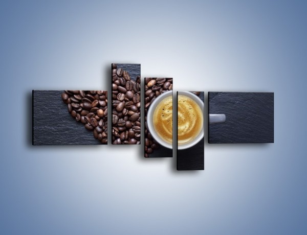 Obraz na płótnie – Miłość do czarnej kawy – pięcioczęściowy JN328W5