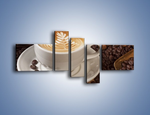Obraz na płótnie – Czas na kawę – pięcioczęściowy JN353W5