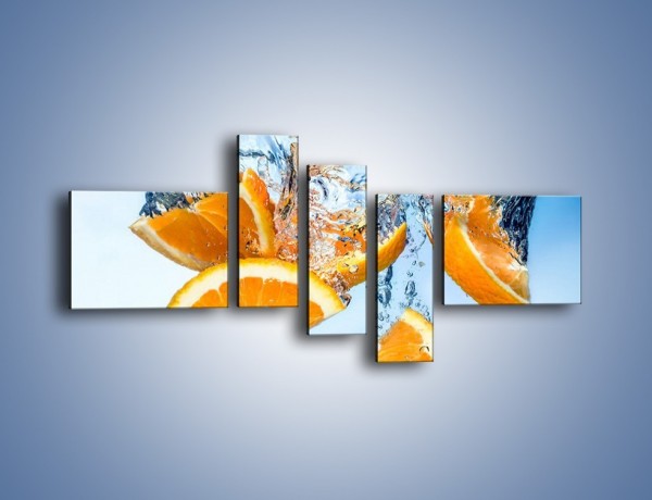 Obraz na płótnie – Pomarańcza mocno zakurzona – pięcioczęściowy JN650W5