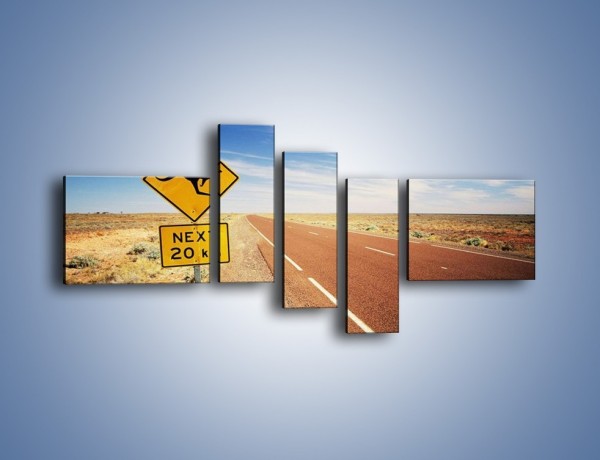 Obraz na płótnie – Droga do raju przez australię – pięcioczęściowy KN315W5