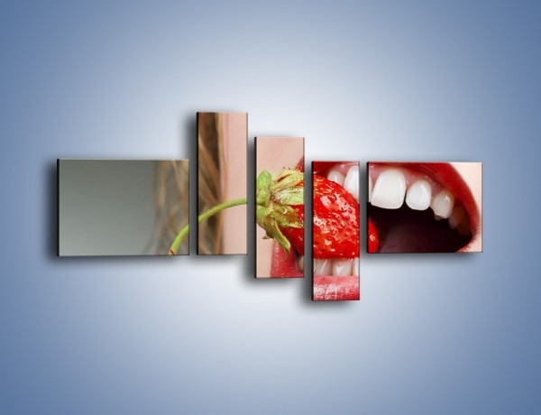 Obraz na płótnie – Mocny chwyt zębami – pięcioczęściowy L122W5