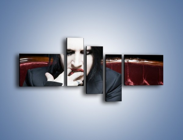 Obraz na płótnie – Manson i jego czarny charakter – pięcioczęściowy L240W5
