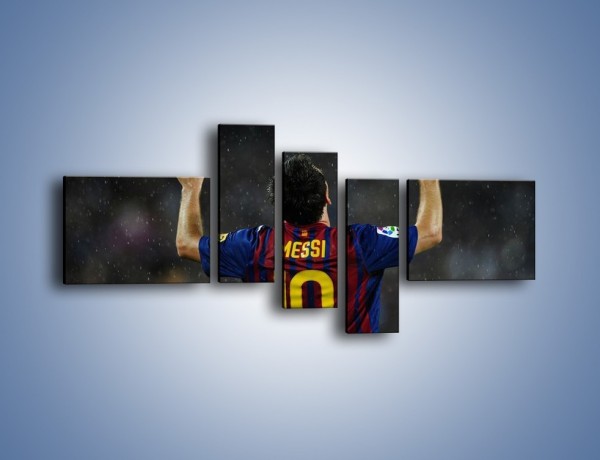 Obraz na płótnie – Messi wielkim zwycięzcą – pięcioczęściowy L241W5