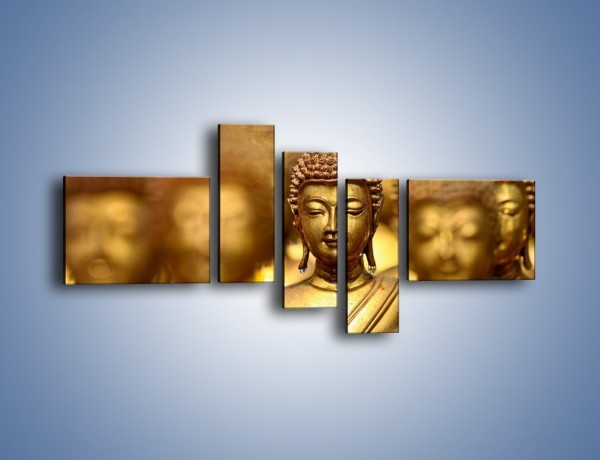 Obraz na płótnie – Złote buddy w słońcu – pięcioczęściowy O111W5