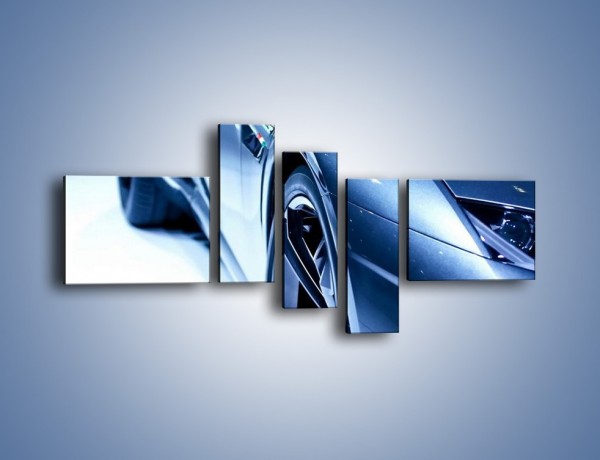 Obraz na płótnie – Niebieskie Lamborgini – pięcioczęściowy TM027W5