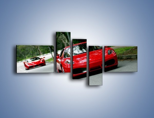 Obraz na płótnie – Ferrari F430 i Ferrari Enzo – pięcioczęściowy TM090W5