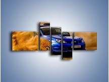 Obraz na płótnie – Subaru WRX STI na pustyni – pięcioczęściowy TM104W5