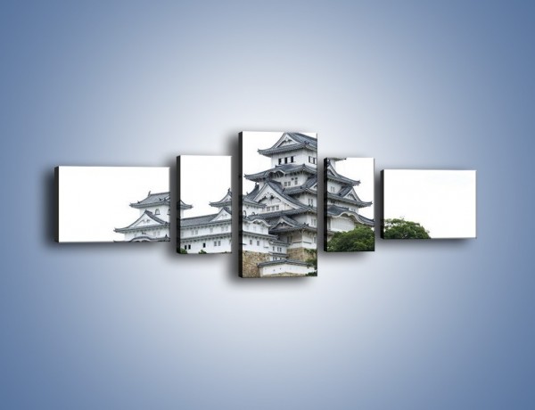 Obraz na płótnie – Azjatycka architektura – pięcioczęściowy AM181W6