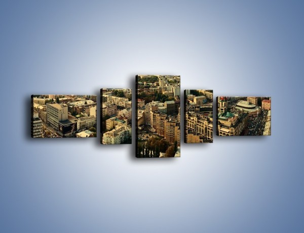 Obraz na płótnie – Panorama Kijowa – pięcioczęściowy AM326W6