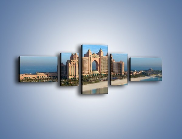 Obraz na płótnie – Atlantis Hotel w Dubaju – pięcioczęściowy AM341W6