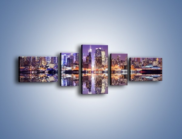 Obraz na płótnie – Panorama Midtown Manhattan – pięcioczęściowy AM492W6
