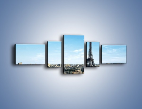 Obraz na płótnie – Wieża Eiffla w Paryżu – pięcioczęściowy AM561W6