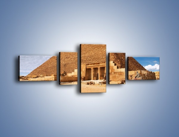 Obraz na płótnie – Wejście do egipskiej piramidy – pięcioczęściowy AM602W6