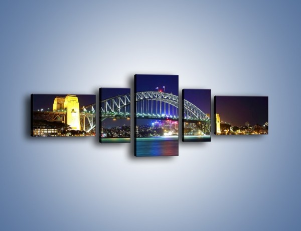 Obraz na płótnie – Sydney Harbour Bridge – pięcioczęściowy AM629W6