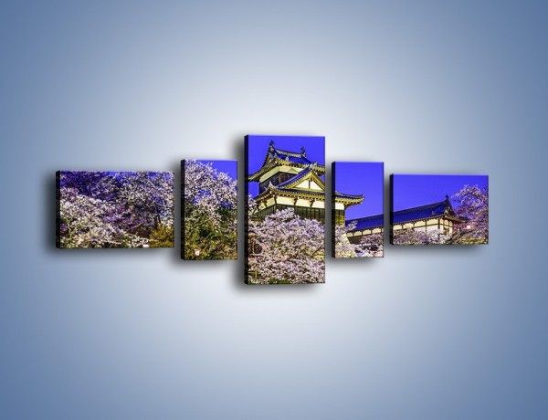 Obraz na płótnie – Zamek Yoshida-Kōriyama – pięcioczęściowy AM676W6