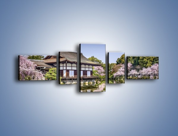 Obraz na płótnie – Świątynia Heian Shrine w Kyoto – pięcioczęściowy AM677W6