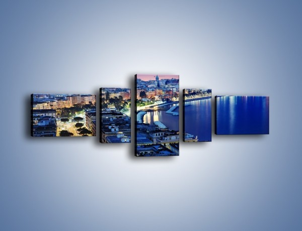 Obraz na płótnie – Panorama Naples na Florydzie – pięcioczęściowy AM736W6