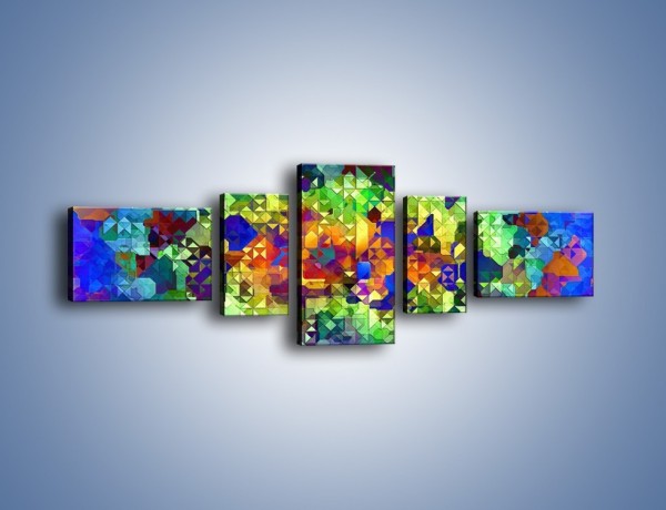 Obraz na płótnie – Mozaika w kolorze – pięcioczęściowy GR373W6