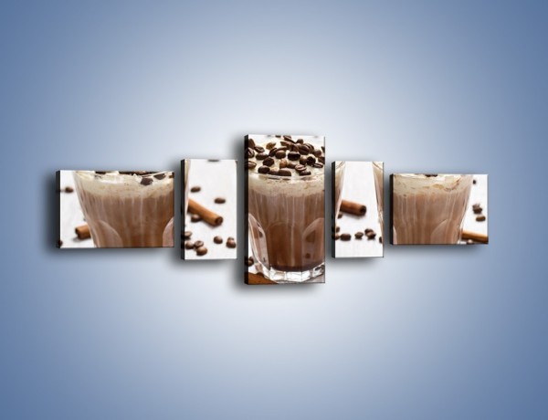 Obraz na płótnie – Mrożona kawa na upały – pięcioczęściowy JN609W6