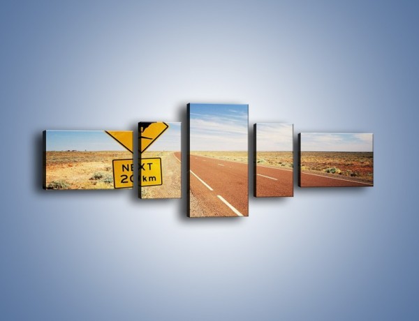 Obraz na płótnie – Droga do raju przez australię – pięcioczęściowy KN315W6