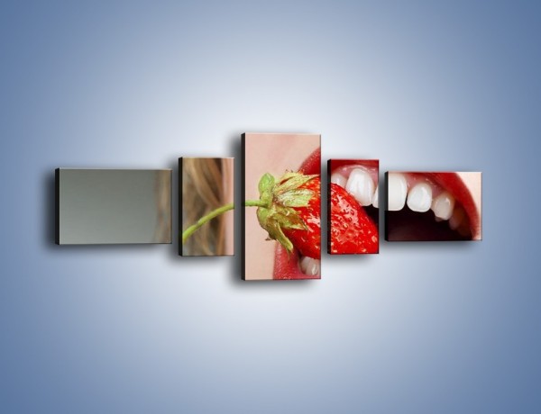 Obraz na płótnie – Mocny chwyt zębami – pięcioczęściowy L122W6