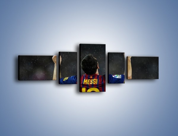 Obraz na płótnie – Messi wielkim zwycięzcą – pięcioczęściowy L241W6