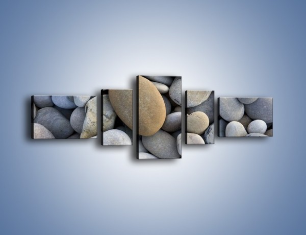 Obraz na płótnie – Kamienie duże i małe – pięcioczęściowy O006W6