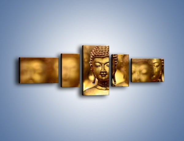 Obraz na płótnie – Złote buddy w słońcu – pięcioczęściowy O111W6