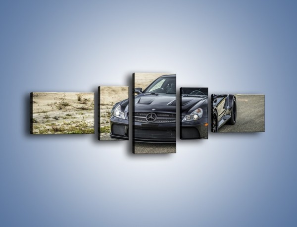 Obraz na płótnie – Mercedes C AMG Coupe Black Series – pięcioczęściowy TM166W6