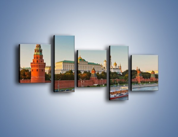 Obraz na płótnie – Kreml w środku lata – pięcioczęściowy AM164W7