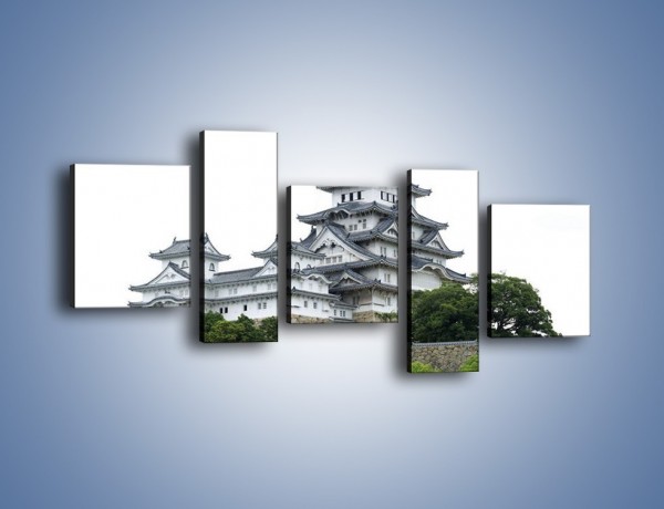 Obraz na płótnie – Azjatycka architektura – pięcioczęściowy AM181W7