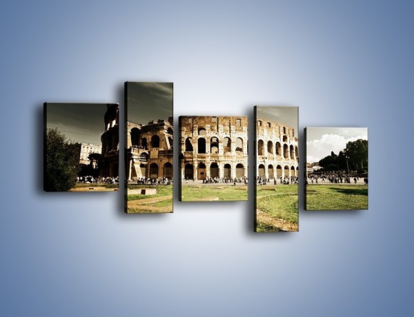 Obraz na płótnie – Koloseum przed burzą – pięcioczęściowy AM271W7
