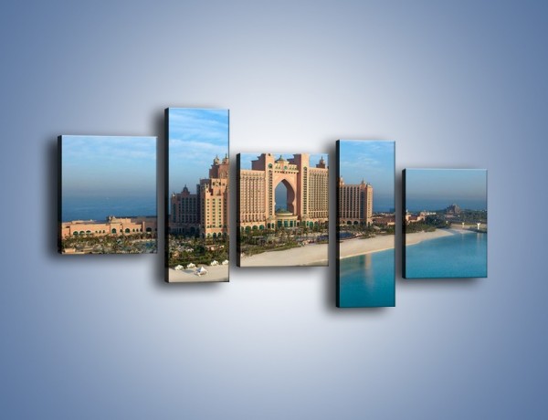 Obraz na płótnie – Atlantis Hotel w Dubaju – pięcioczęściowy AM341W7