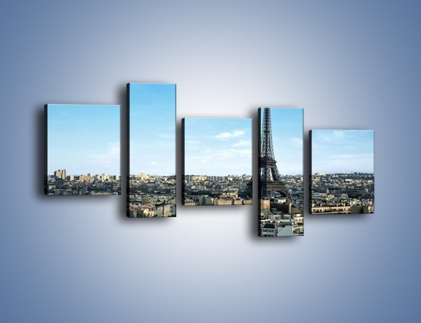 Obraz na płótnie – Wieża Eiffla w Paryżu – pięcioczęściowy AM561W7