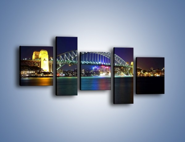 Obraz na płótnie – Sydney Harbour Bridge – pięcioczęściowy AM629W7