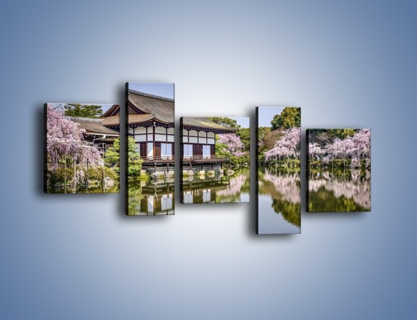 Obraz na płótnie – Świątynia Heian Shrine w Kyoto – pięcioczęściowy AM677W7