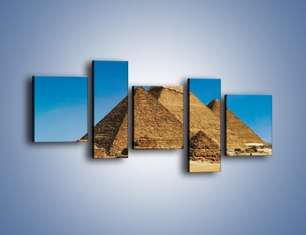 Obraz na płótnie – Piramidy w Egipcie – pięcioczęściowy AM723W7