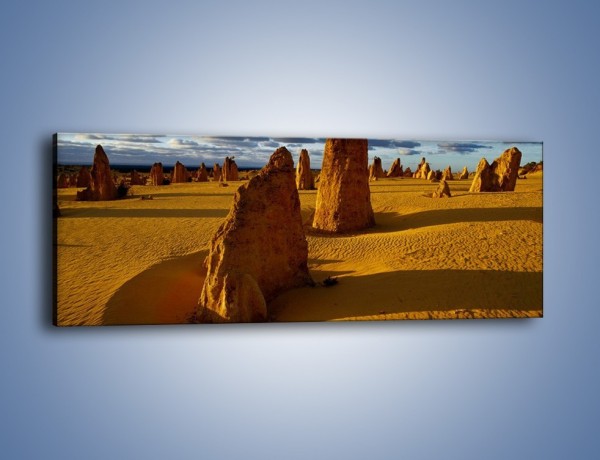 Obraz na płótnie – Kombinacje z piasku – jednoczęściowy panoramiczny KN458