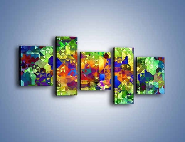 Obraz na płótnie – Mozaika w kolorze – pięcioczęściowy GR373W7