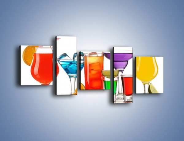 Obraz na płótnie – Wakacyjne party z alkoholem – pięcioczęściowy JN092W7