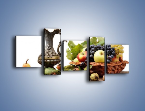 Obraz na płótnie – Orzechowo-owocowy mix – pięcioczęściowy JN203W7