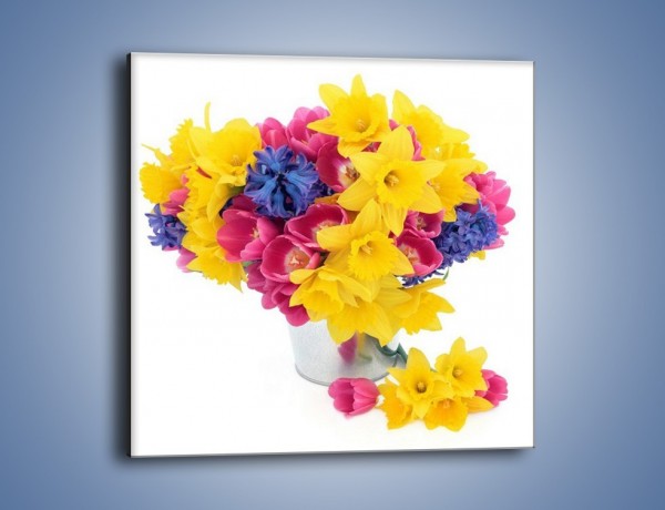 Obraz na płótnie – Kolorowy wazon – jednoczęściowy kwadratowy K277